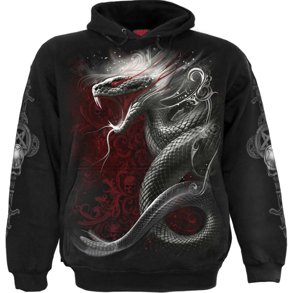 Spiral - Gothic Serpent Hoodie - Black